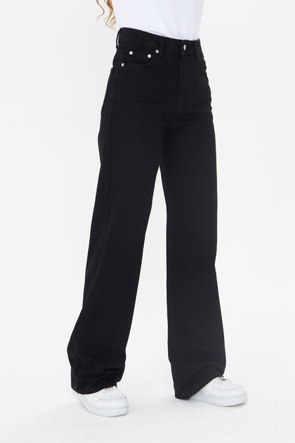 Yüksek Bel Wide Leg Jean 00039