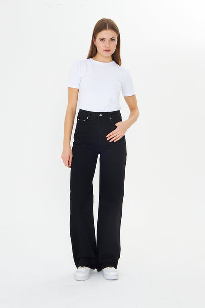 Yüksek Bel Wide Leg Jean 00039