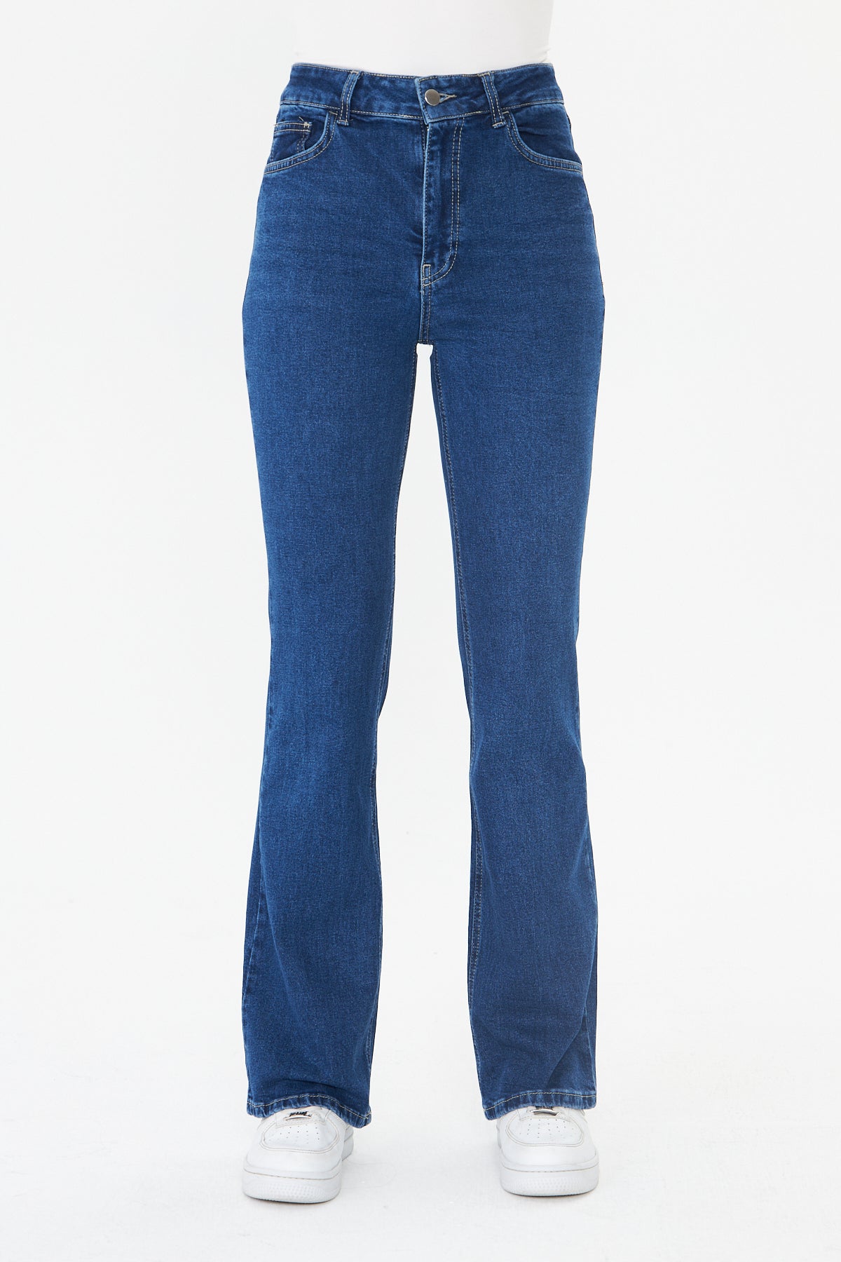 Yüksek Bel Bootcut Jean 00038