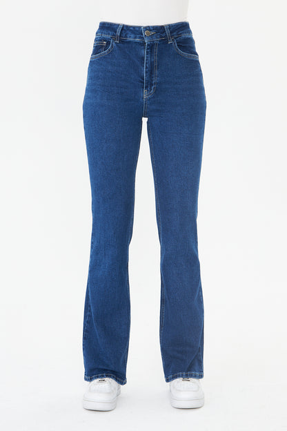 Yüksek Bel Bootcut Jean 00038