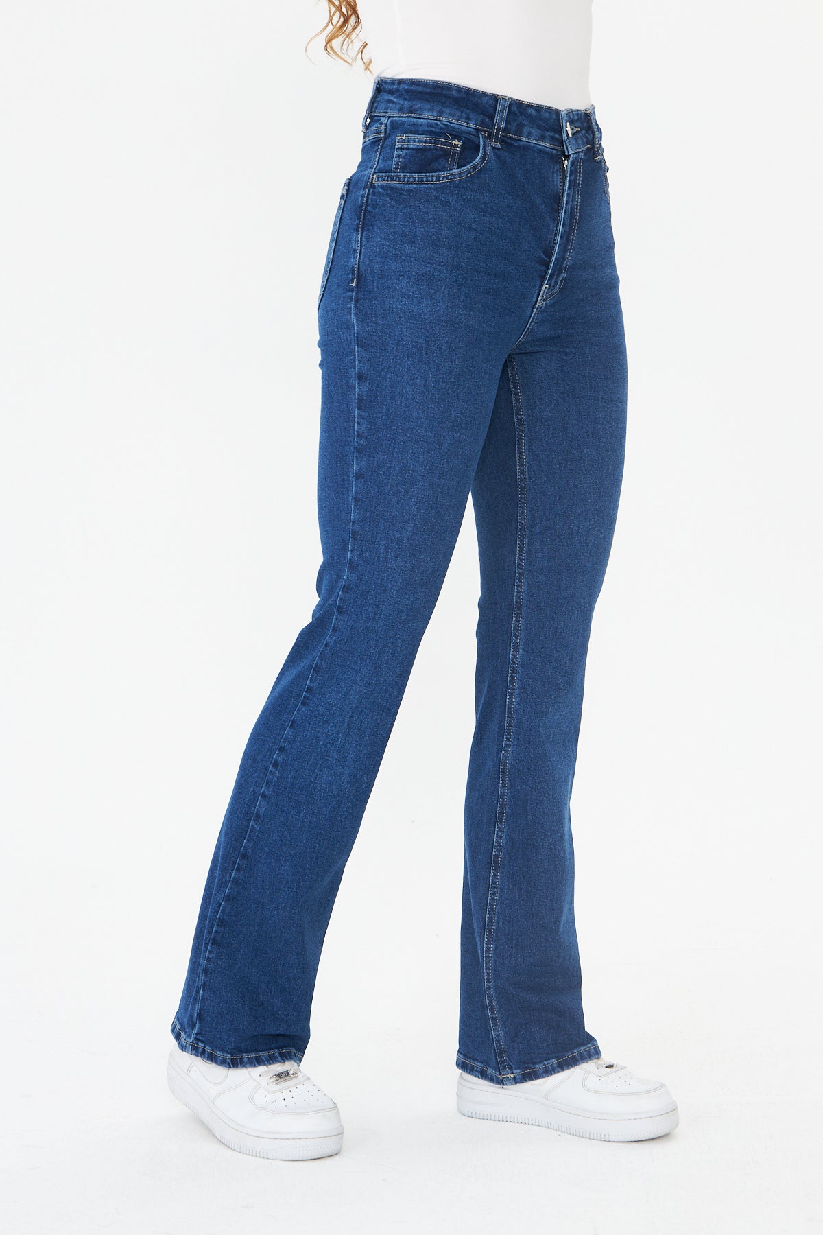 Yüksek Bel Bootcut Jean 00038