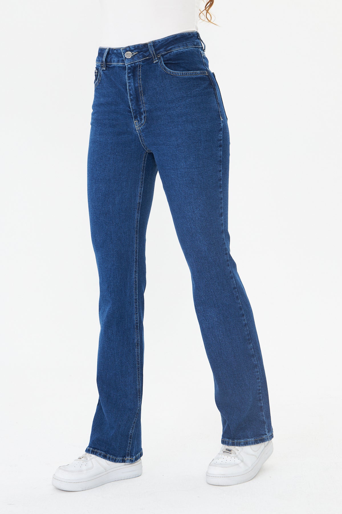 Yüksek Bel Bootcut Jean 00038