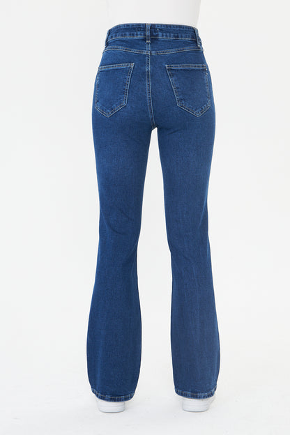 Yüksek Bel Bootcut Jean 00038