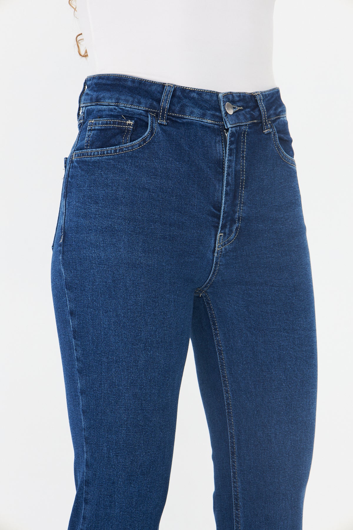 Yüksek Bel Bootcut Jean 00038