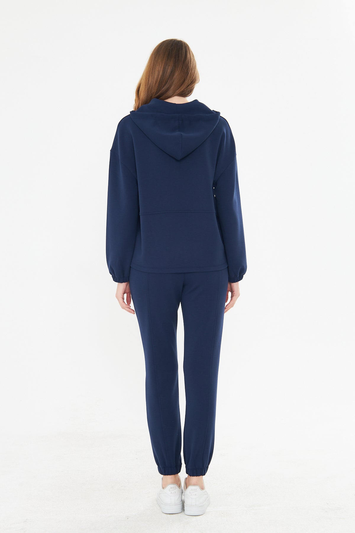 Kadın Double Face Interlok Relax Fit Hoodie & Jogger Set