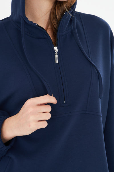 Kadın Double Face Interlok Relax Fit Hoodie & Jogger Set