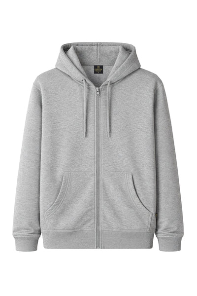 Unisex Fermuarlı Kapüşonlu Sweatshirt