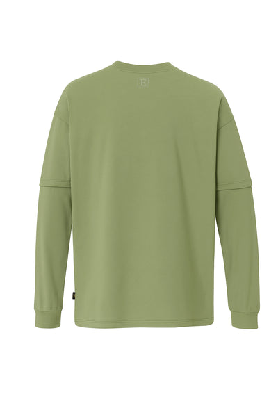 SILENT WANES Baskılı Oversize Uzun Kollu Tişört