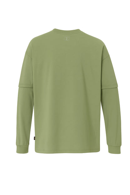 Uzun Kollu Robot Baskılı Oversize Tişört