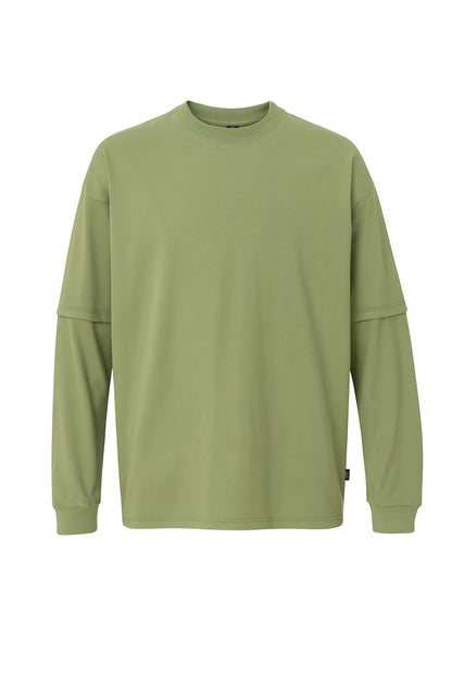 Çift Kollu Basic Oversize Tişört