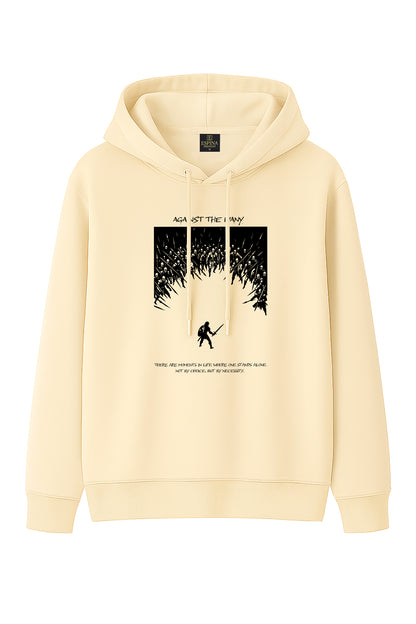 Regular Against The Many Baskılı Kapüşonlu Sweatshirt