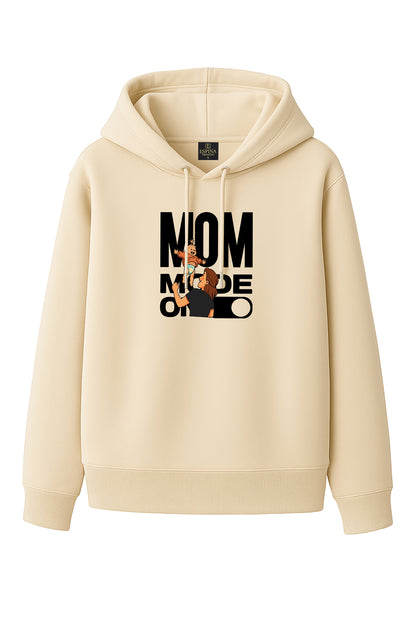 Mom Mode On Baskılı Kapüşonlu Sweatshirt & Jogger Eşofman Takımı