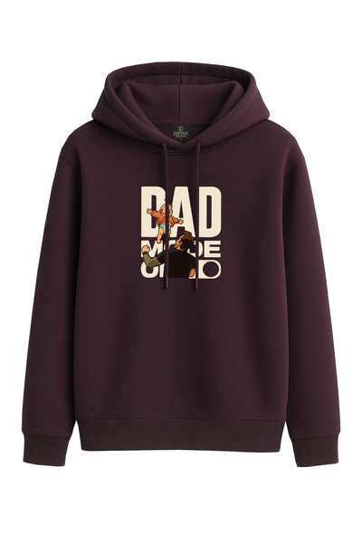 Hooded Sweatshirt with "Dad Mode On" Print