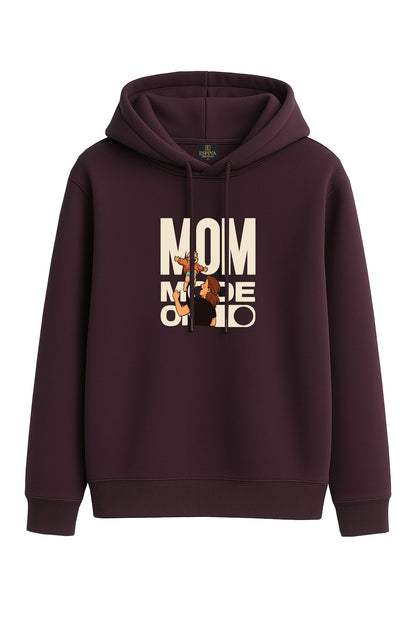 Kapüşonlu Mom Mode On Baskılı Sweatshirt
