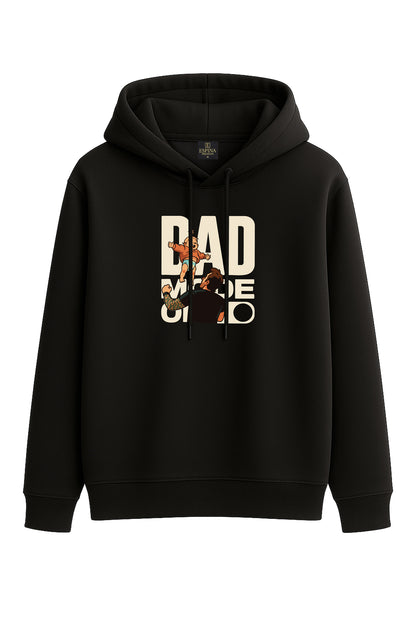 DAD MODE ON Baskılı Kapüşonlu Sweatshirt & Jogger Eşofman Takımı