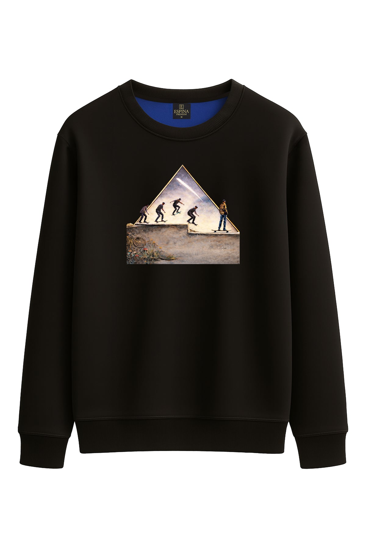 Unisex Kaykay Baskılı Sweatshirt