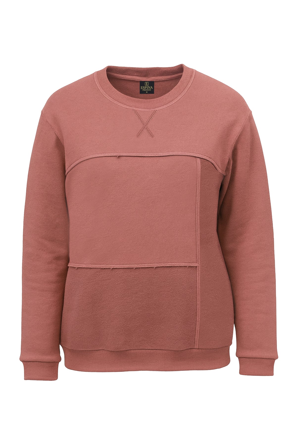 Kadın Regular Kesik Parça Detaylı Sweatshirt