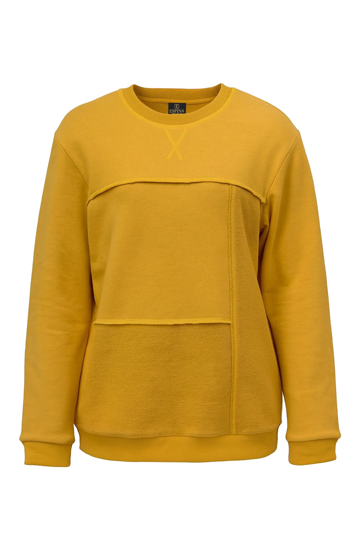 Kadın Regular Kesik Parça Detaylı Sweatshirt