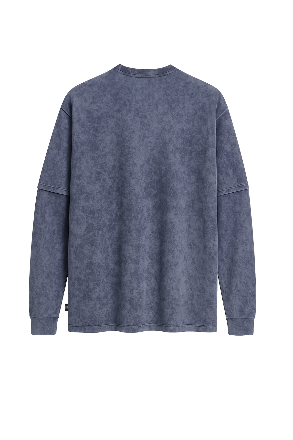 Çift Kollu Vintage Baskılı Oversize Tişört