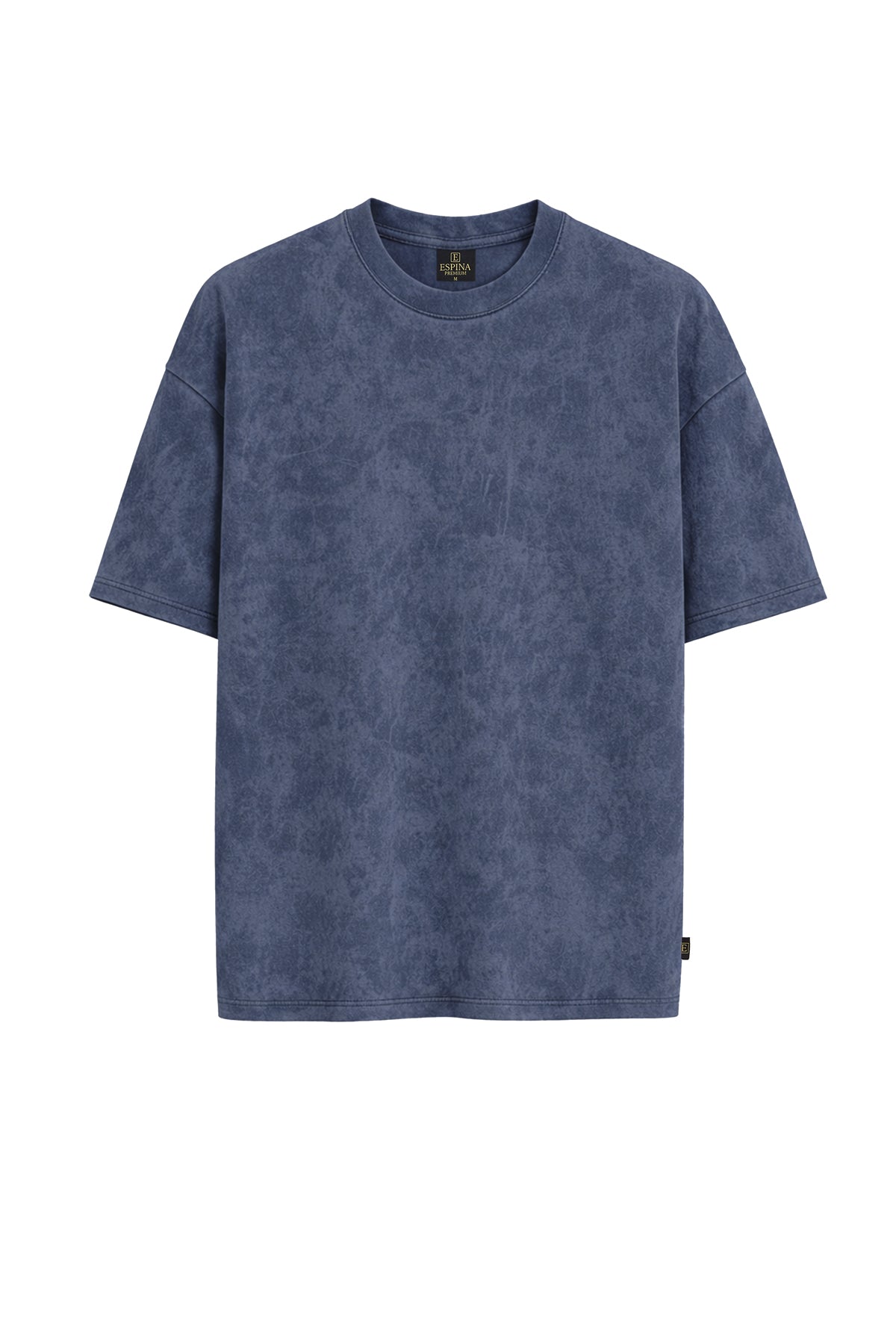 Vintage Batik Desenli Kısa Kollu Tişört