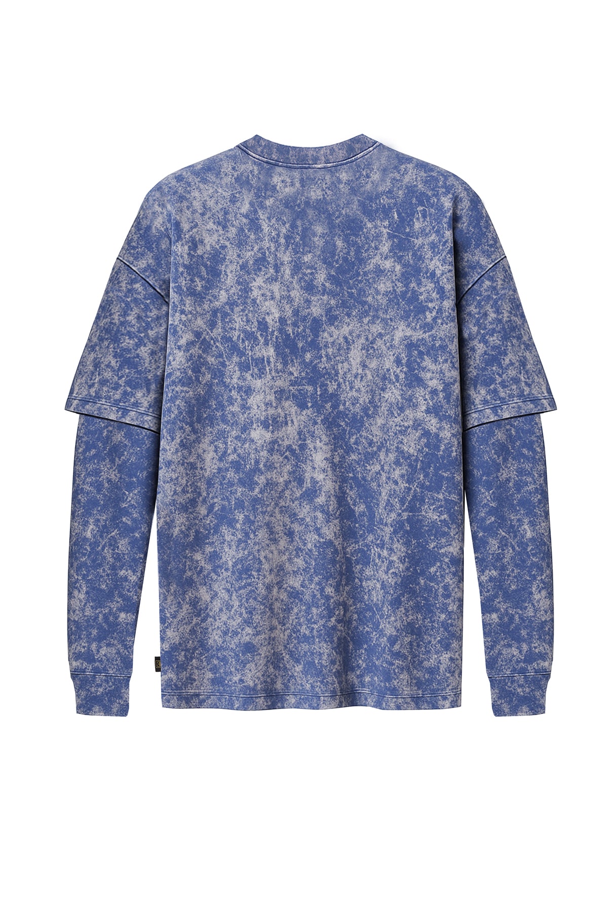 Çift Kollu Vintage Baskılı Oversize Tişört