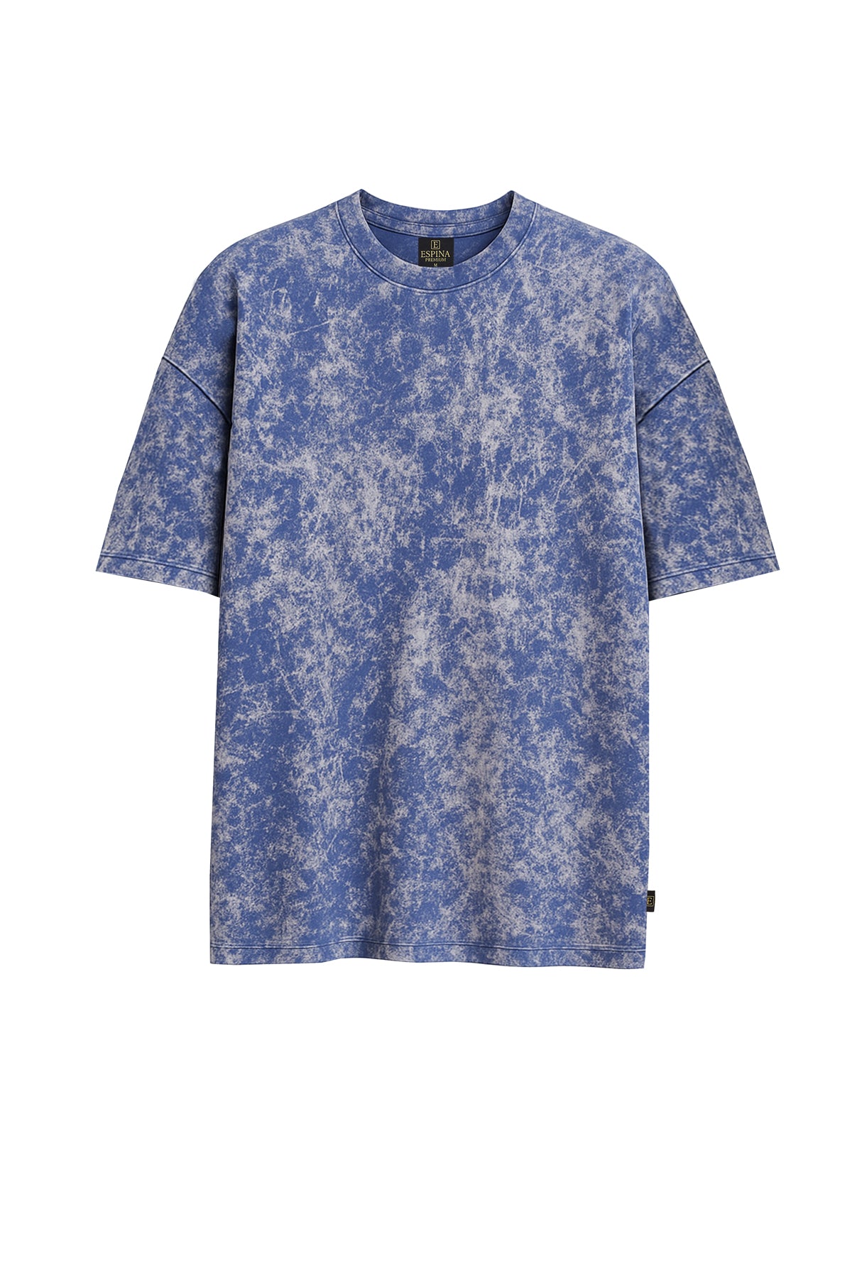 Vintage Batik Desenli Kısa Kollu Tişört