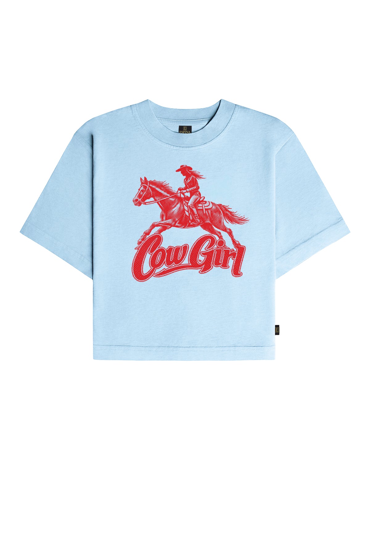 CowGril Baskılı Crop Tişört