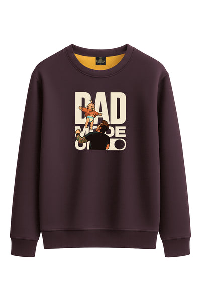 Regular Dad Mode On Baskılı Sweatshirt