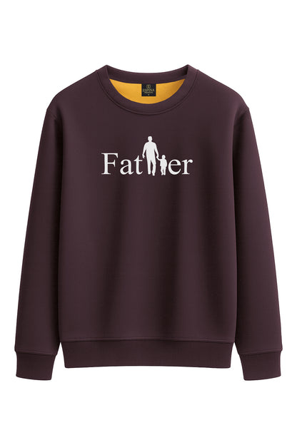 Regular Father Baskılı Sweatshirt