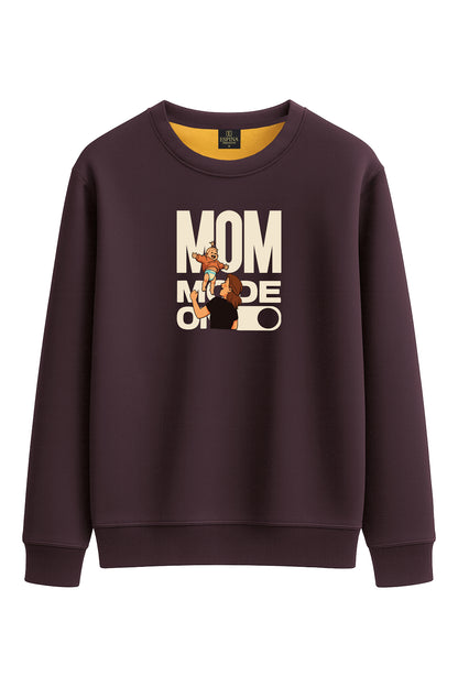 Regular Mom Mode On Baskılı Sweatshirt 1