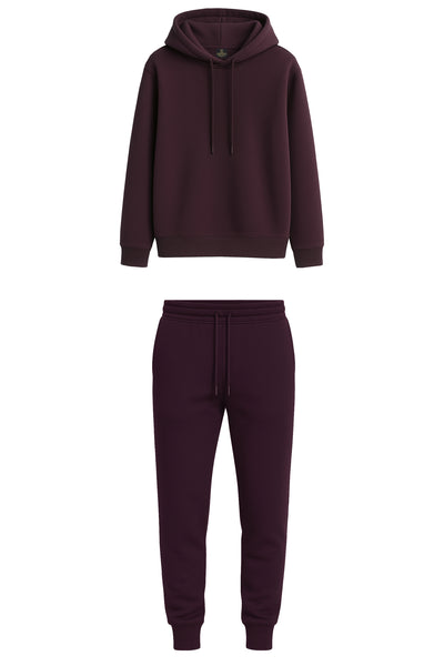 Erkek Basic Kapüşonlu Sweatshirt & Jogger Eşofman Takımı