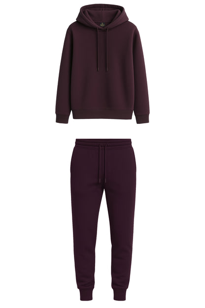 Kadın Basic Kapüşonlu Sweatshirt & Jogger Eşofman Takımı