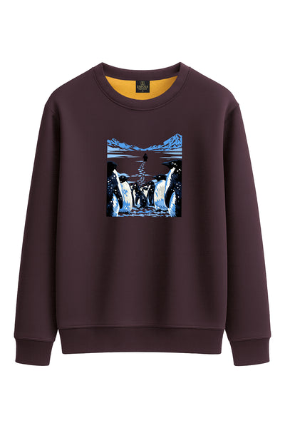 Penguen Baskılı Sweatshirt