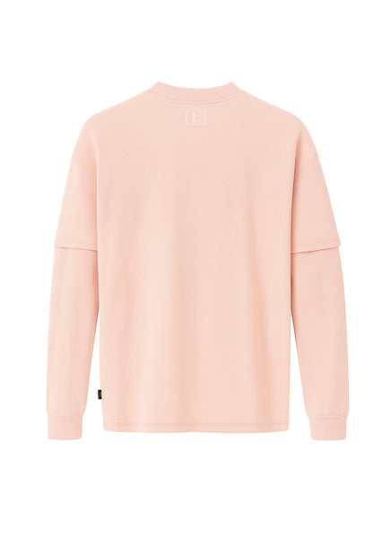 Çift Kollu Basic Oversize Tişört