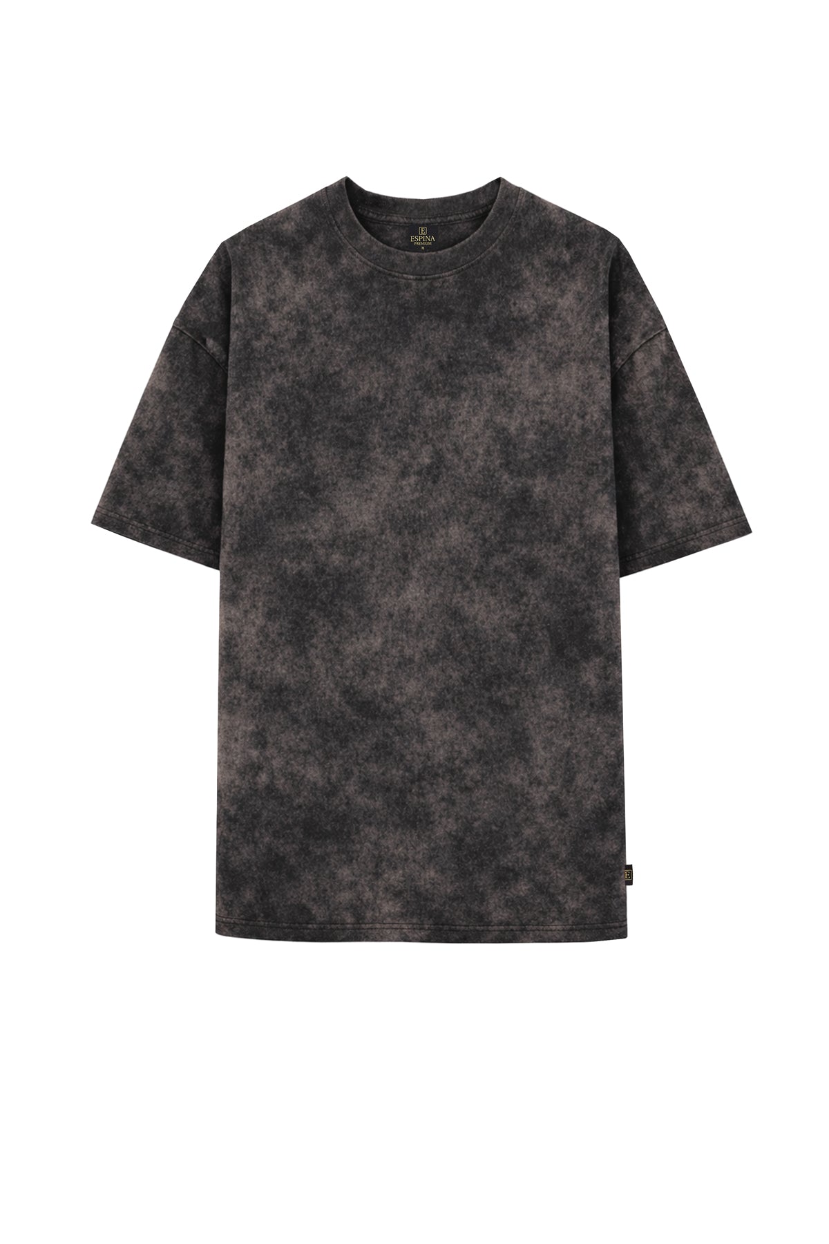 Vintage Batik Desenli Kısa Kollu Tişört