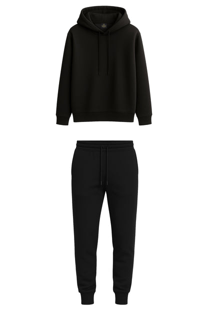 Kadın Basic Kapüşonlu Sweatshirt & Jogger Eşofman Takımı