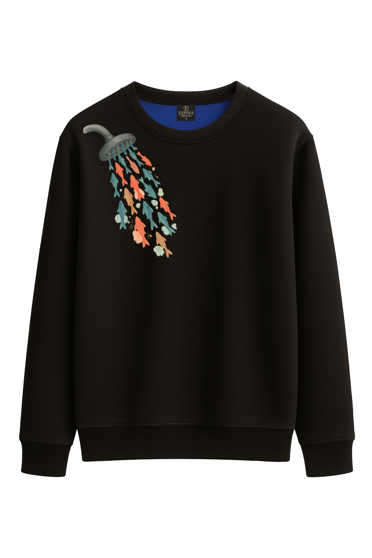 Regular Balık Baskılı Sweatshirt