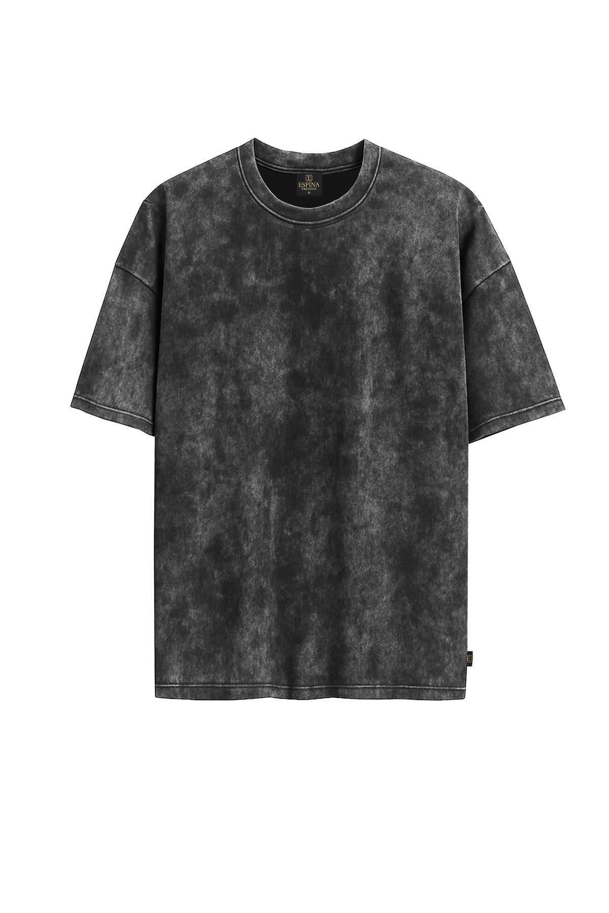 Vintage Batik Desenli Kısa Kollu Tişört