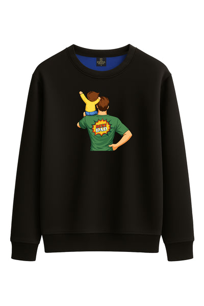 Best Dad Baskılı Sweatshirt