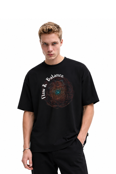 Oversize Flow Balance Printed T-shirt