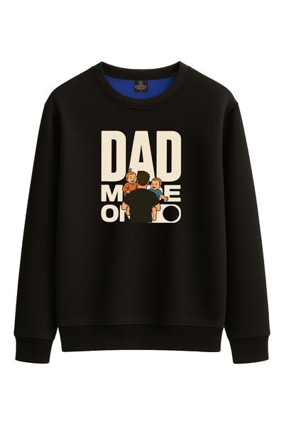 Regular Dad Mode On 2 Çocuklu Baskılı Sweatshirt