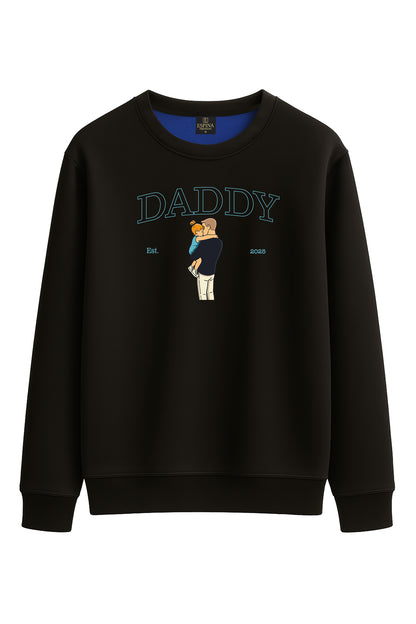 Regular Daddy On Baskılı Sweatshirt