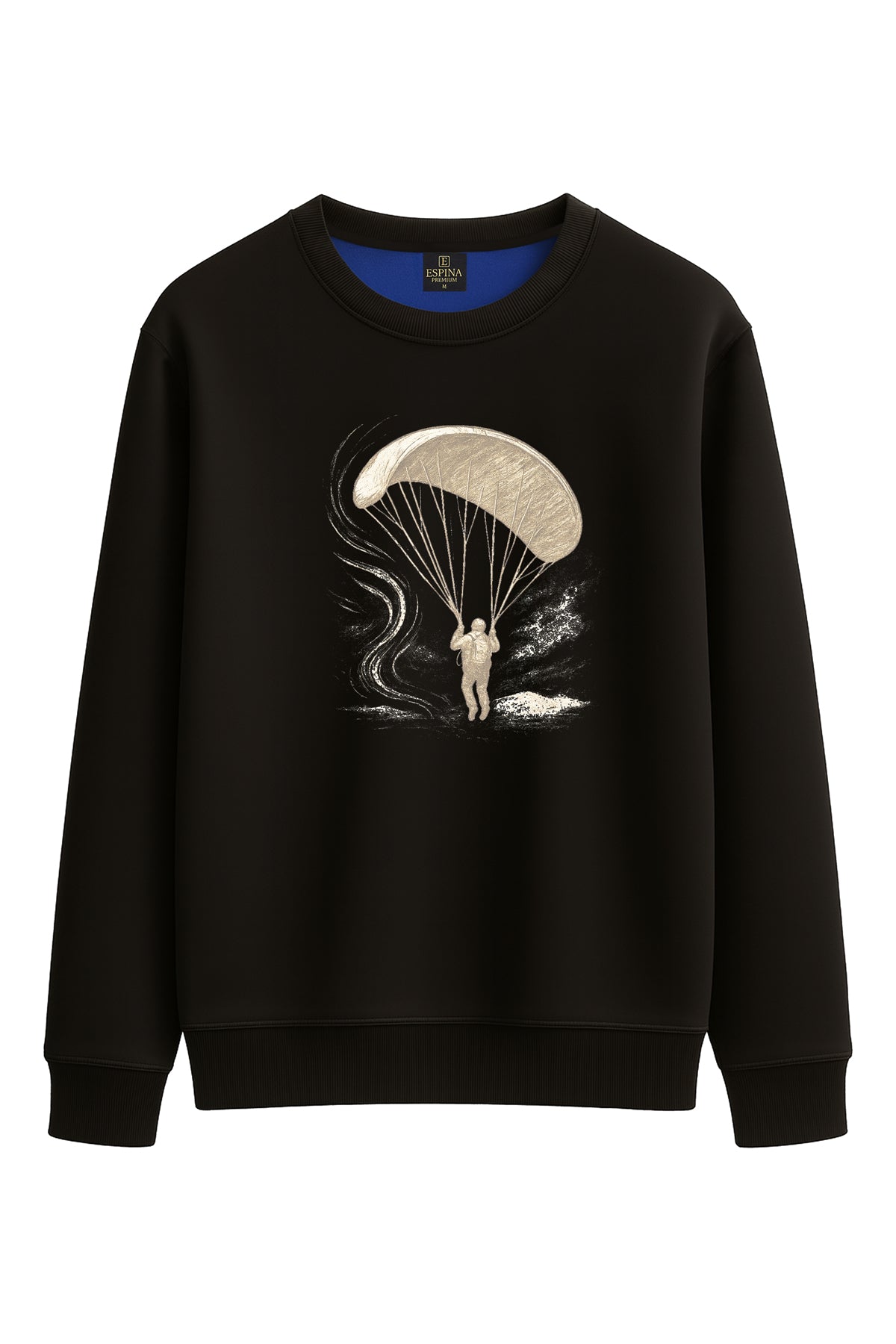 Unisex Regular Paraşüt Baskılı Sweatshirt