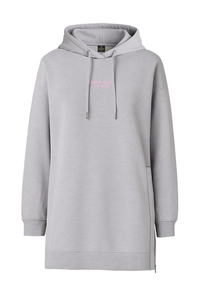 Büyük Beden Basic Club Baskılı Sweatshirt Tunik