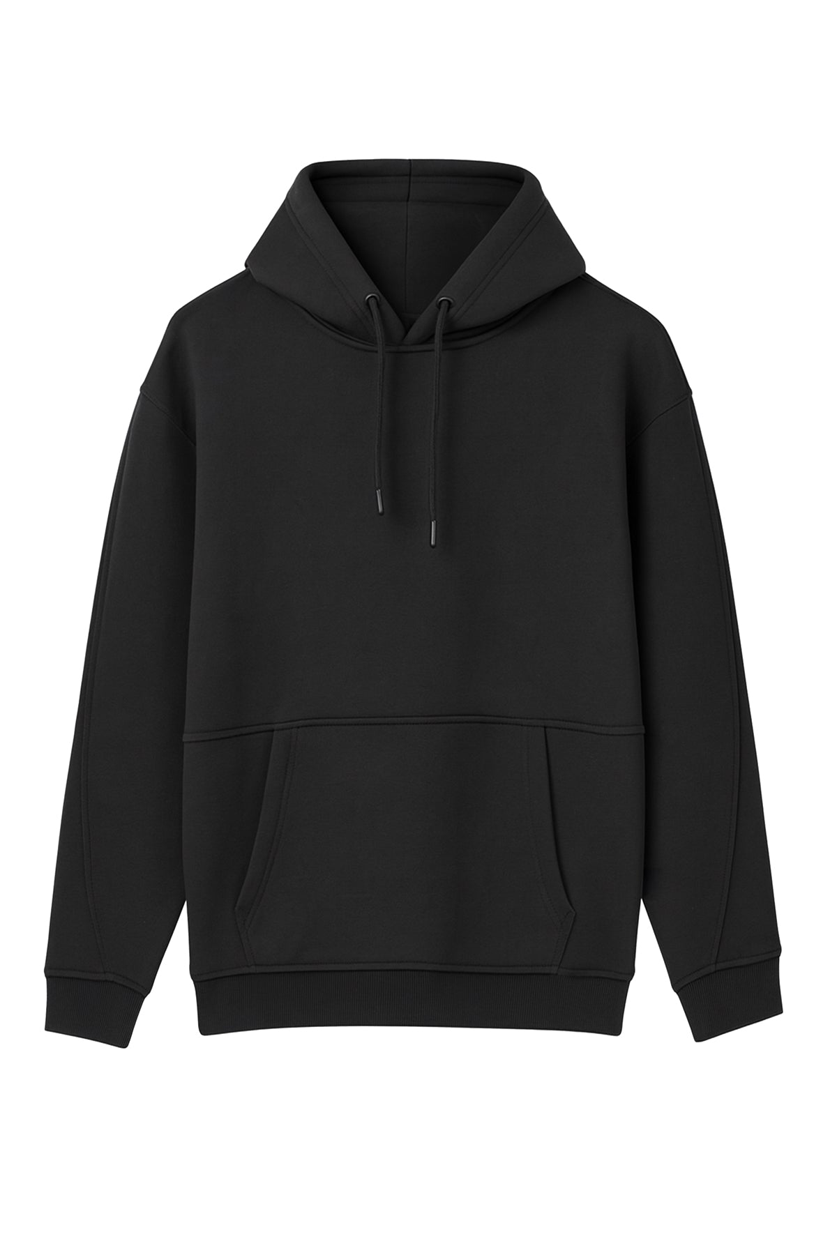 Erkek Kesik Detaylı Kanguru Cepli Kapüşonlu Sweatshirt