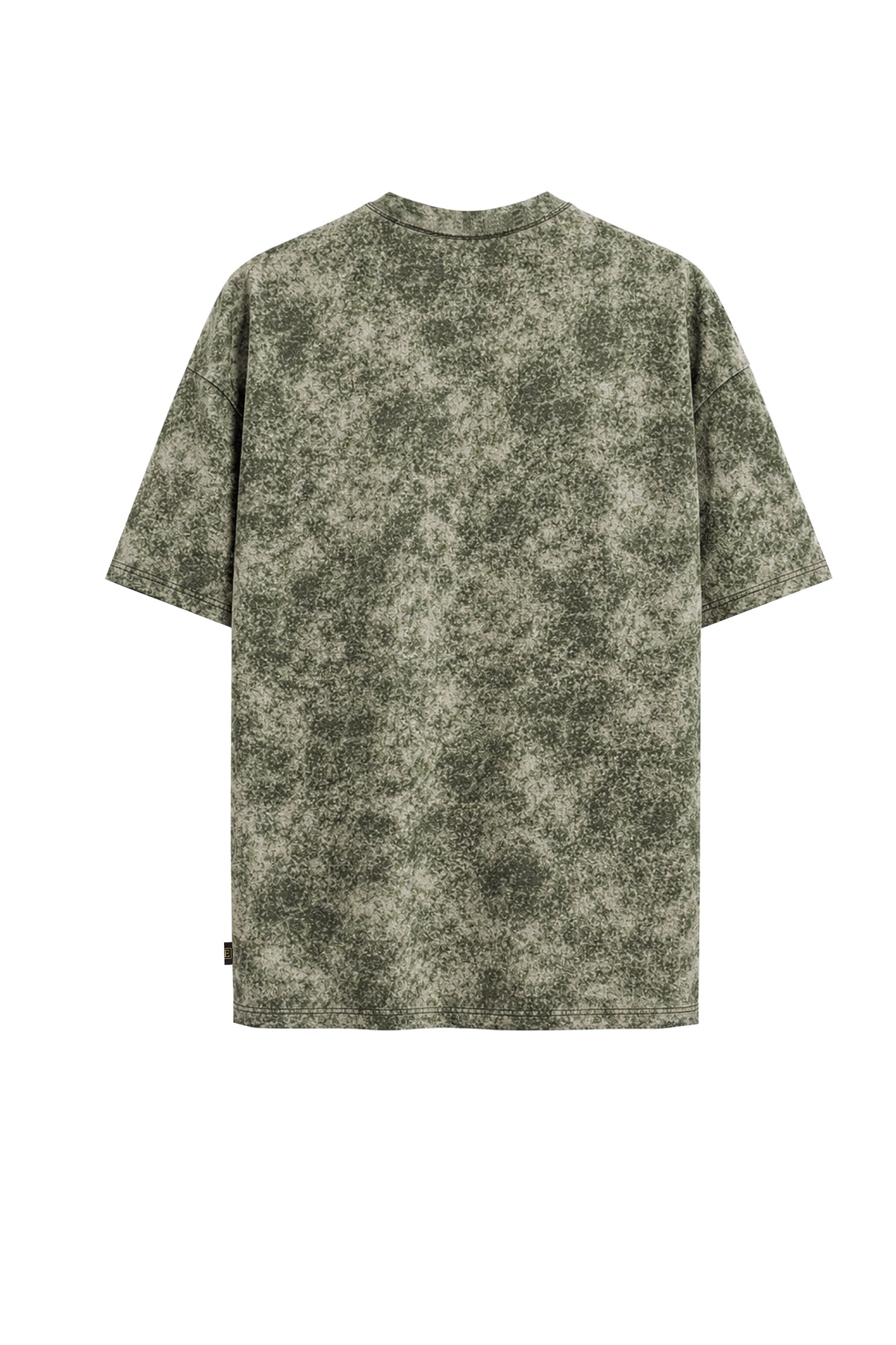 Vintage Batik Desenli Kısa Kollu Tişört