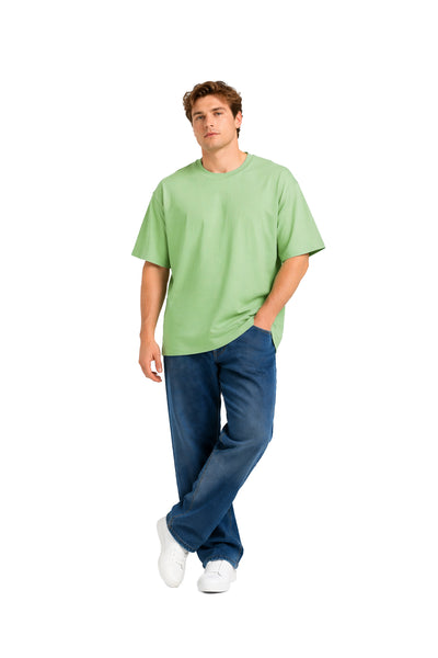 Erkek Basic Oversize Büyük Beden Kısa Kollu Tişört