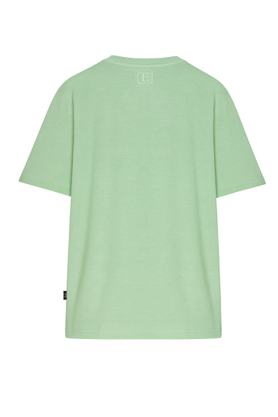 Çatlak Duvar Efektli Yüz Baskılı Oversize Kısa Kollu Tişört