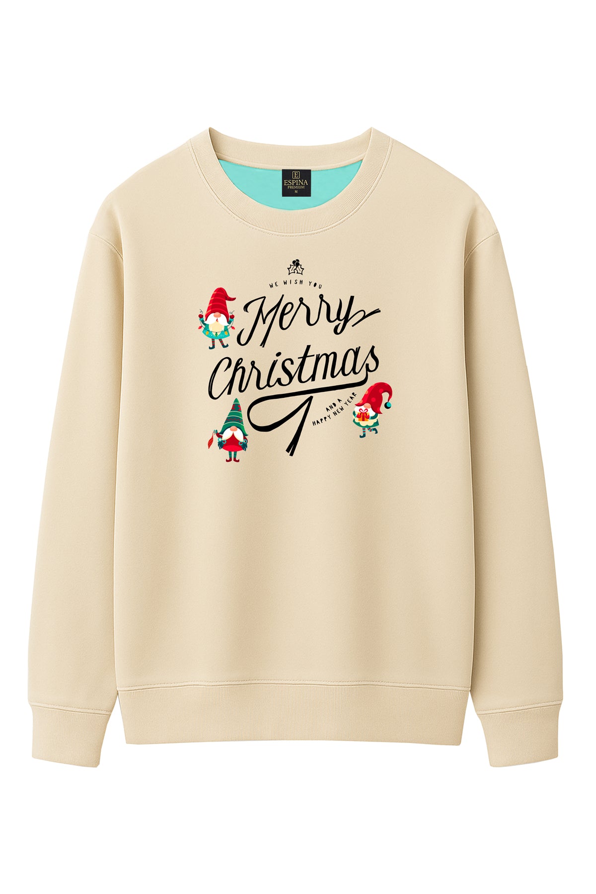 Unisex Merry Christmas Baskılı Sweatshirt