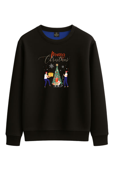 Unisex Merry Christmas Baskılı Sweatshirt